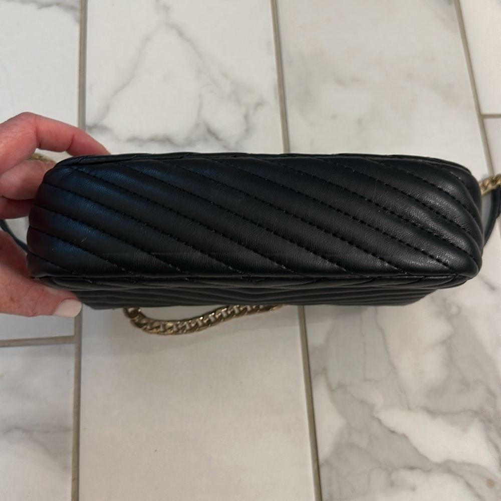 Topshop Black Quilted Leather Shoulder Bag - Picture 7 of 7